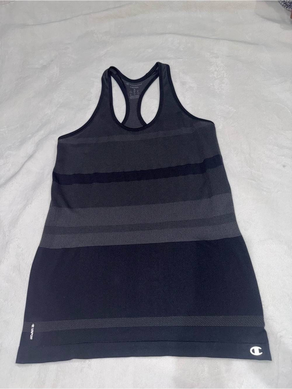 Champion Vapor Performance Racerback Tank – Black/Gray – Size M